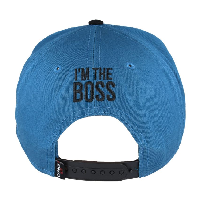 Carbon 212 I'm The Boss Snapback Flat Peak Cap Blue - 1114 - Image 2