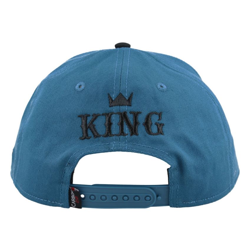 Carbon 212 King Snapback Flat Peak Cap Blue - 1134 - Image 2