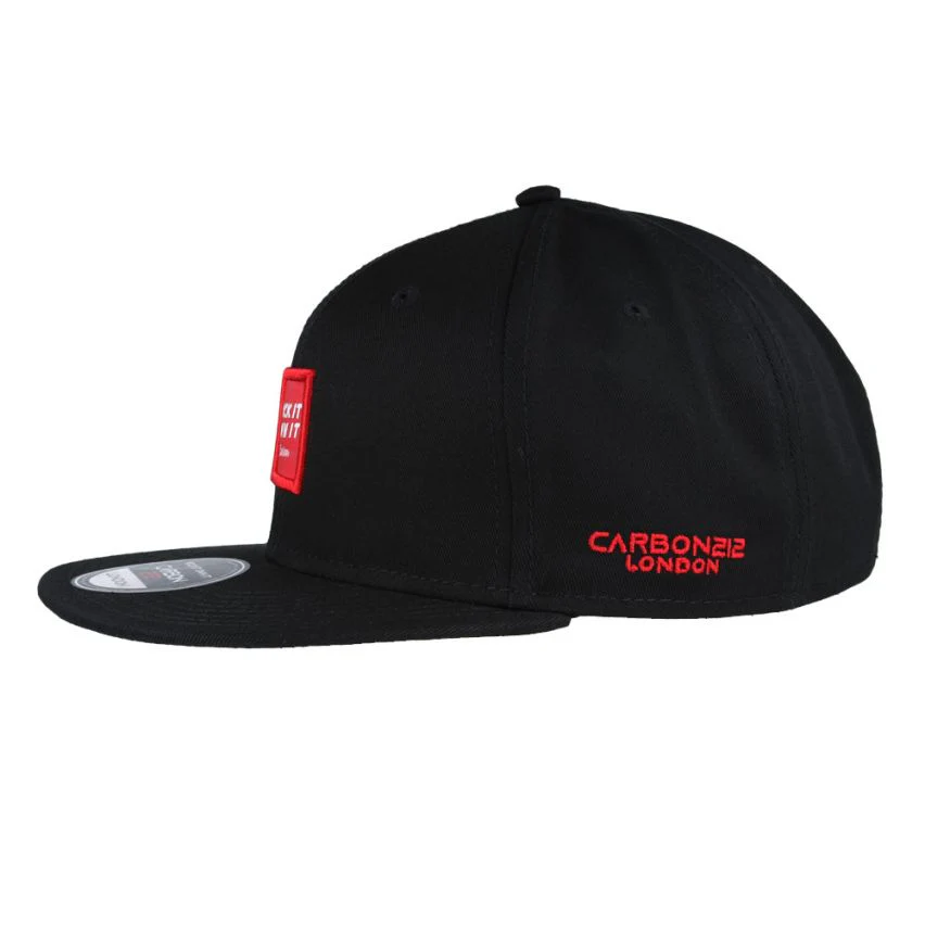 Carbon 212 Rock It Own It Flat Peak Snapback Cap Black - 1128 - Image 2