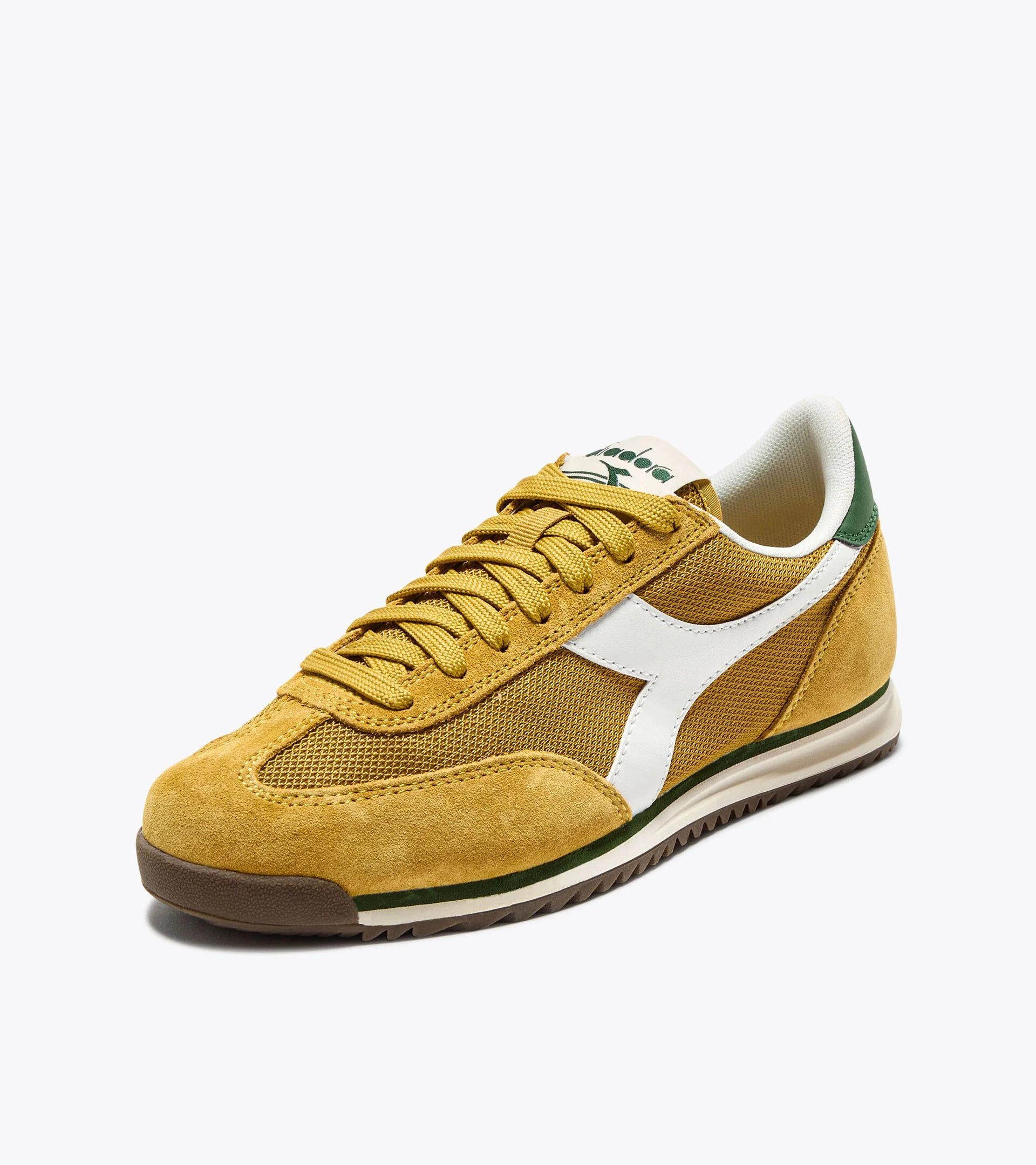 Diadora CROSS Low Profile Suede Trainer Harvest Gold/Greener Pastures - 1503 - Image 3