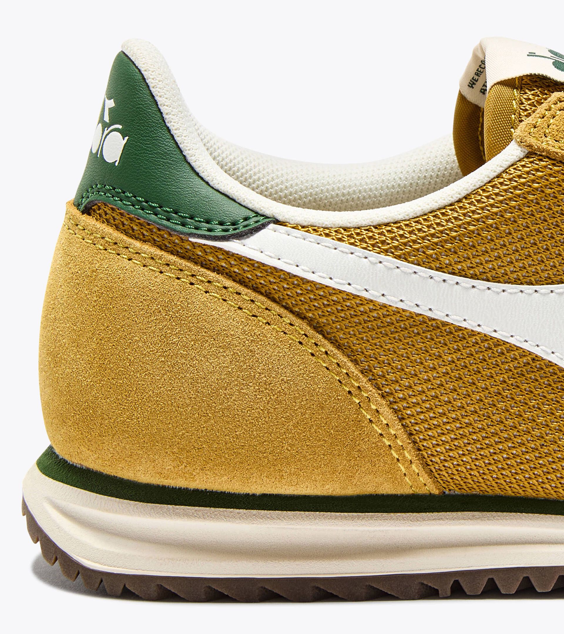 Diadora CROSS Low Profile Suede Trainer Harvest Gold/Greener Pastures - 1503 - Image 5