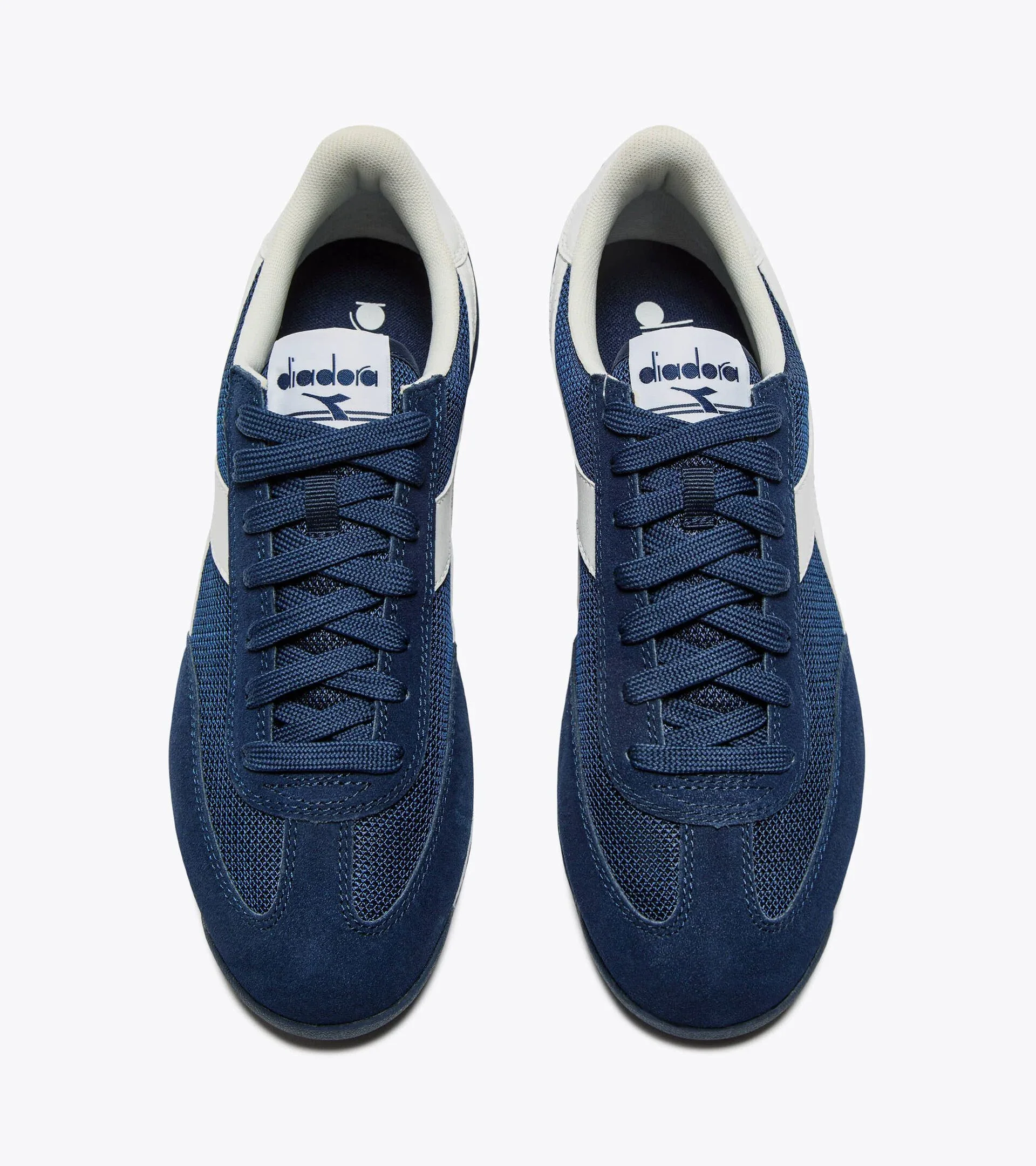Diadora CROSS Low Profile Suede Trainer Pageant Blue ( Navy ) - 1502 - Image 5