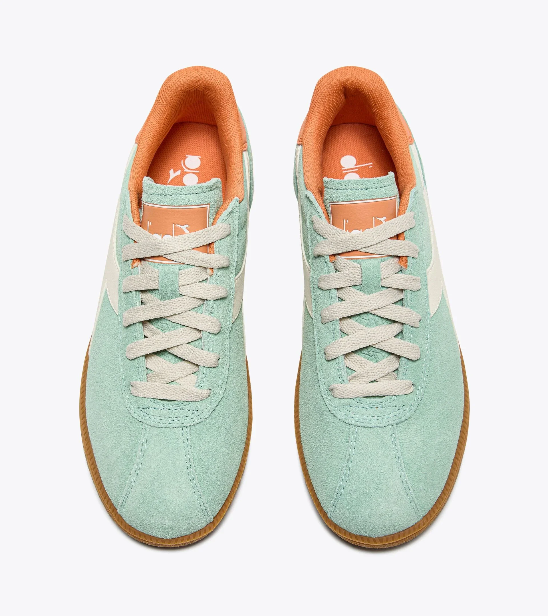Diadora TOKYO Suede Trainers Birds Egg Green / Whisper White - 1529 - Image 5