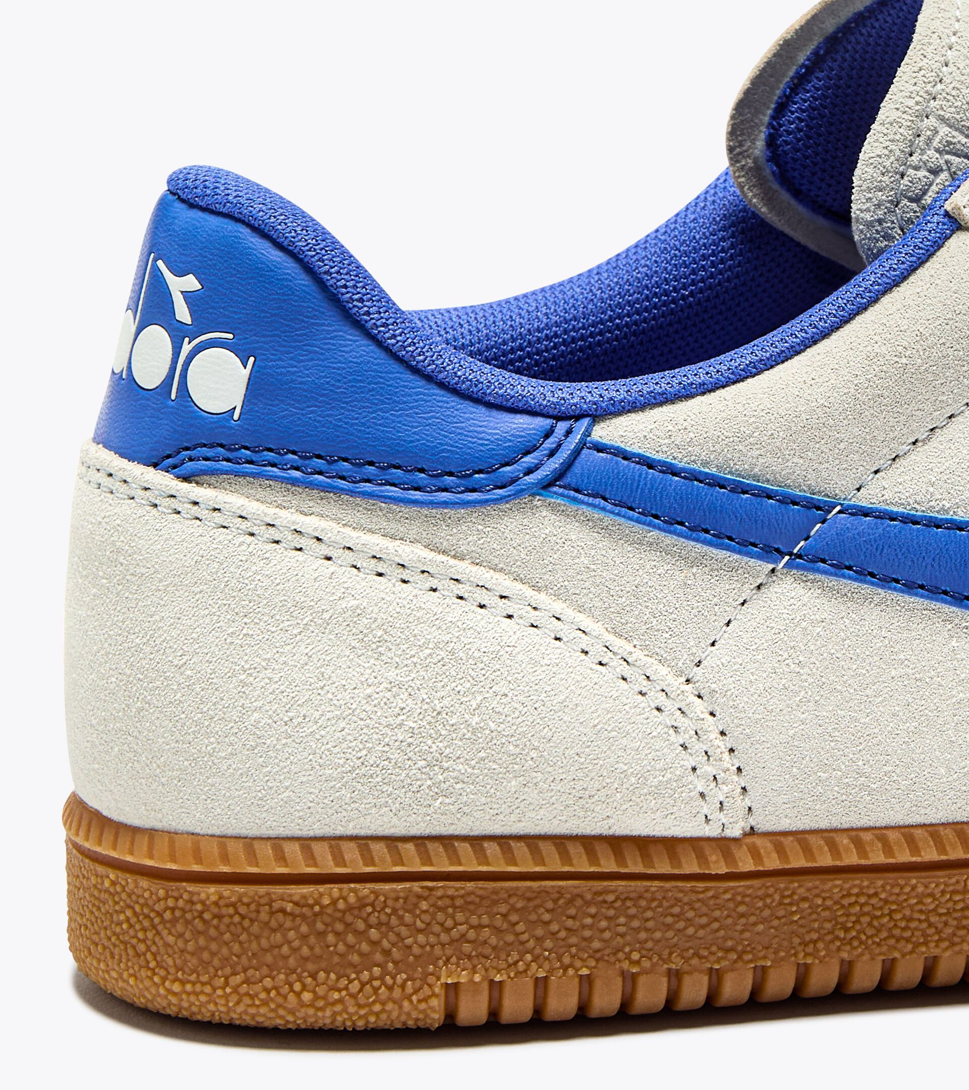 Diadora TOKYO Suede Trainers White / Amparo Blue - 1530 - Image 3