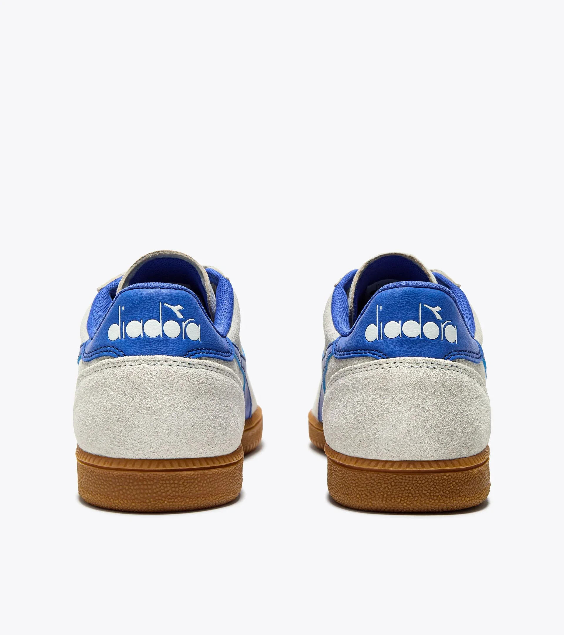 Diadora TOKYO Suede Trainers White / Amparo Blue - 1530 - Image 4