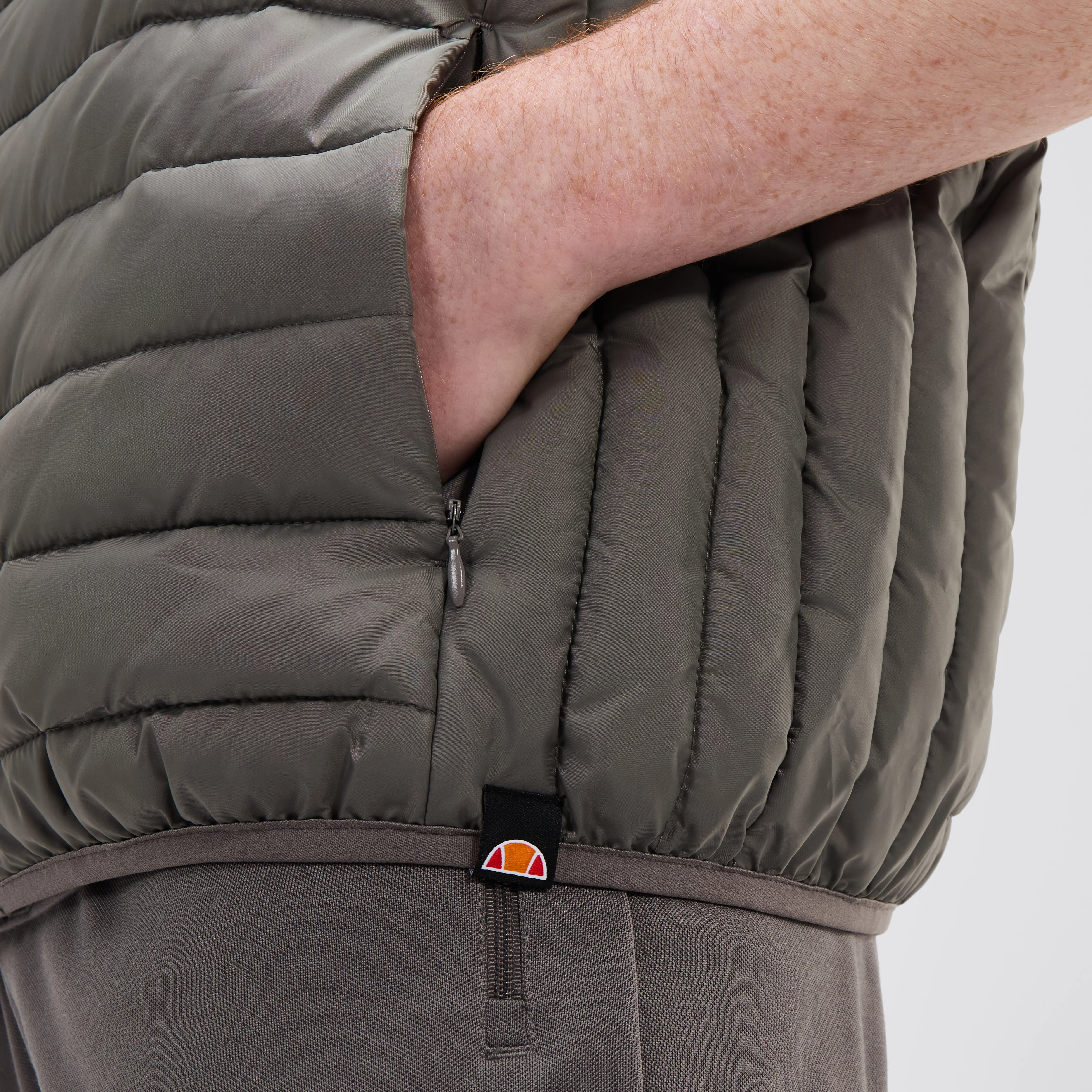 Ellesse Bardy Gilet Body Warmer Grey - 697 - Image 4