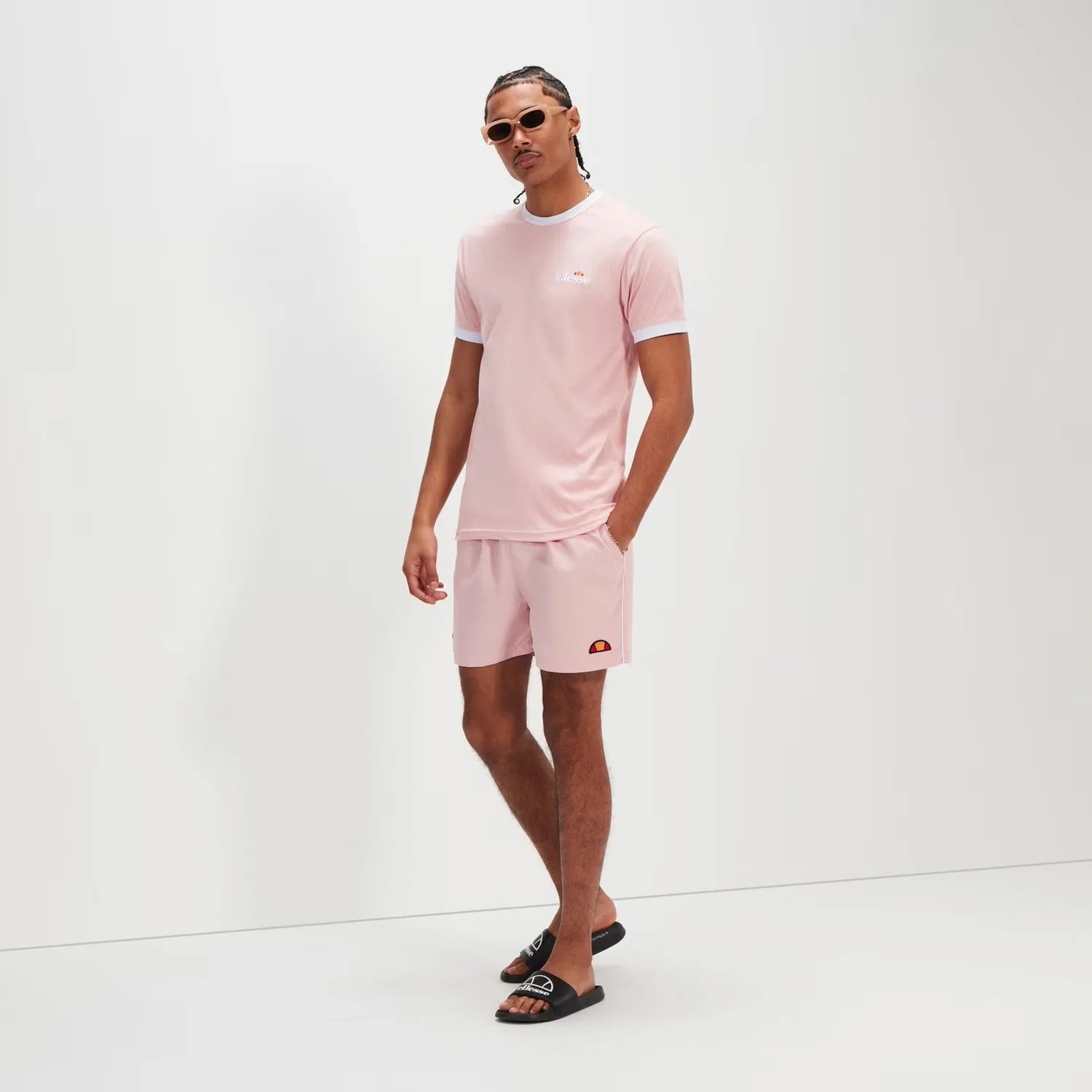 Ellesse Dem Slakers Swim Shorts Pink - 815 - Image 3