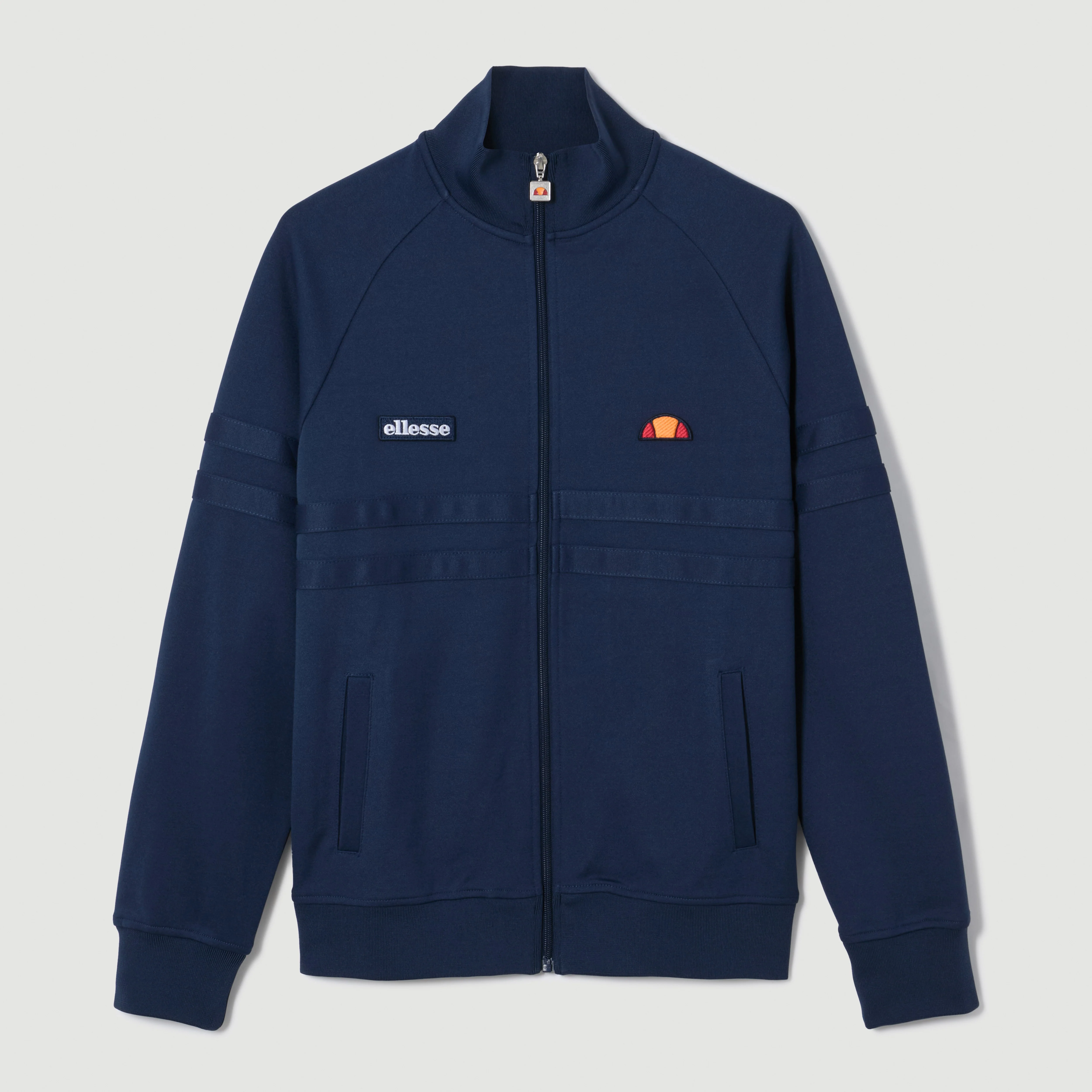 Ellesse Rimini 80s Vintage Track Top Navy Mono - 553 - Image 3