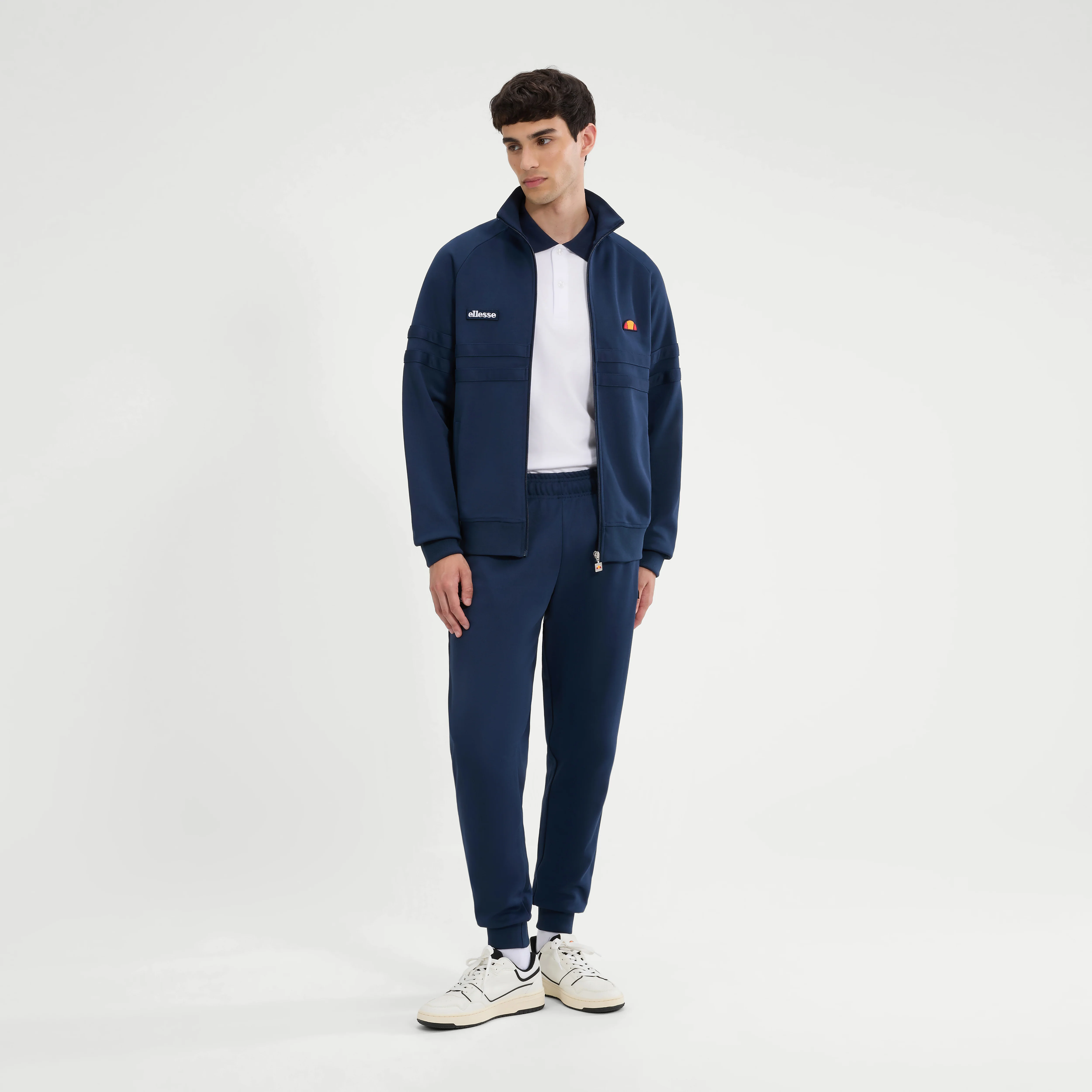Ellesse Rimini 80s Vintage Track Top Navy Mono - 553 - Image 9