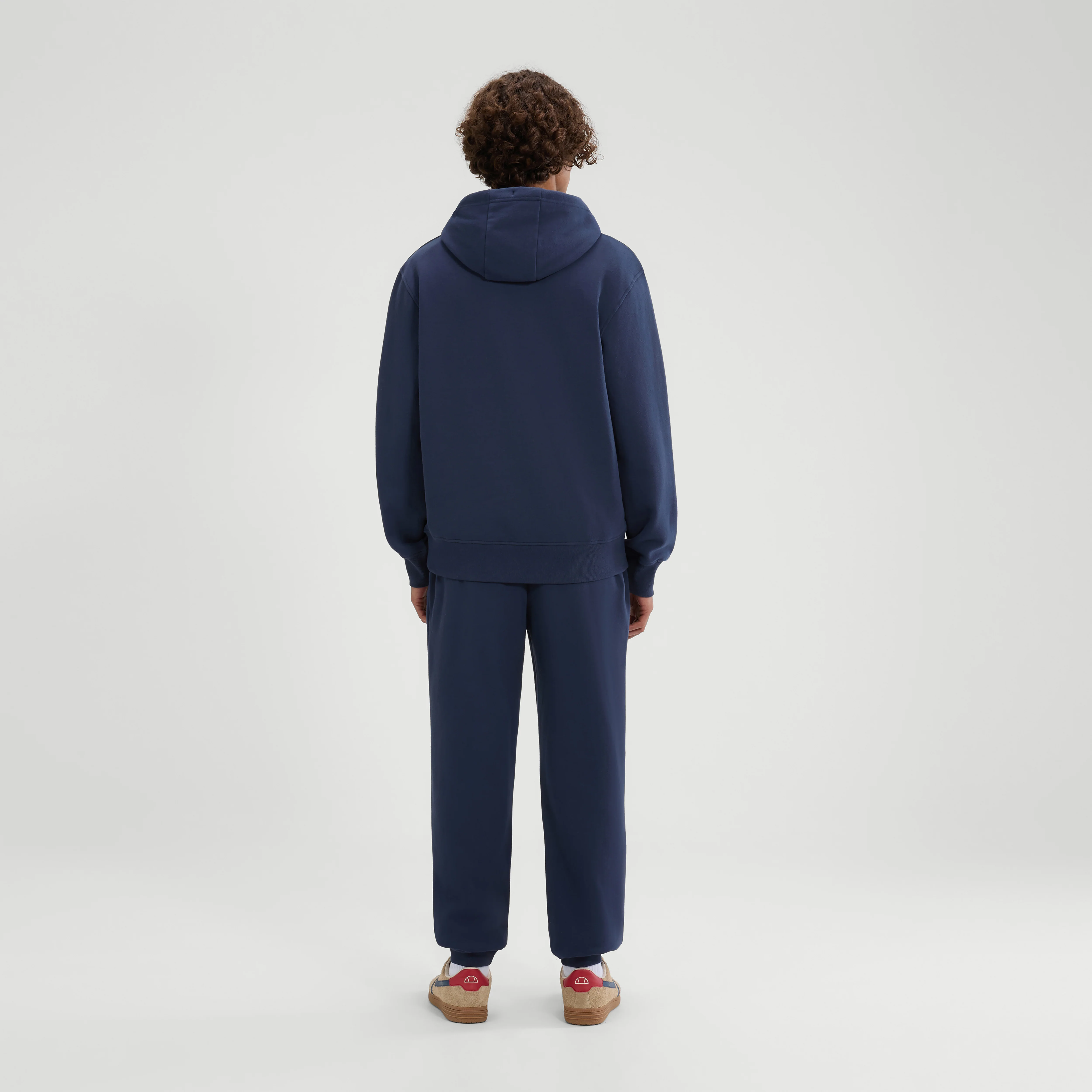 Ellesse Traccota Tracksuit OH Hoodie & Jogging Bottoms Set Navy - 496 - Image 4