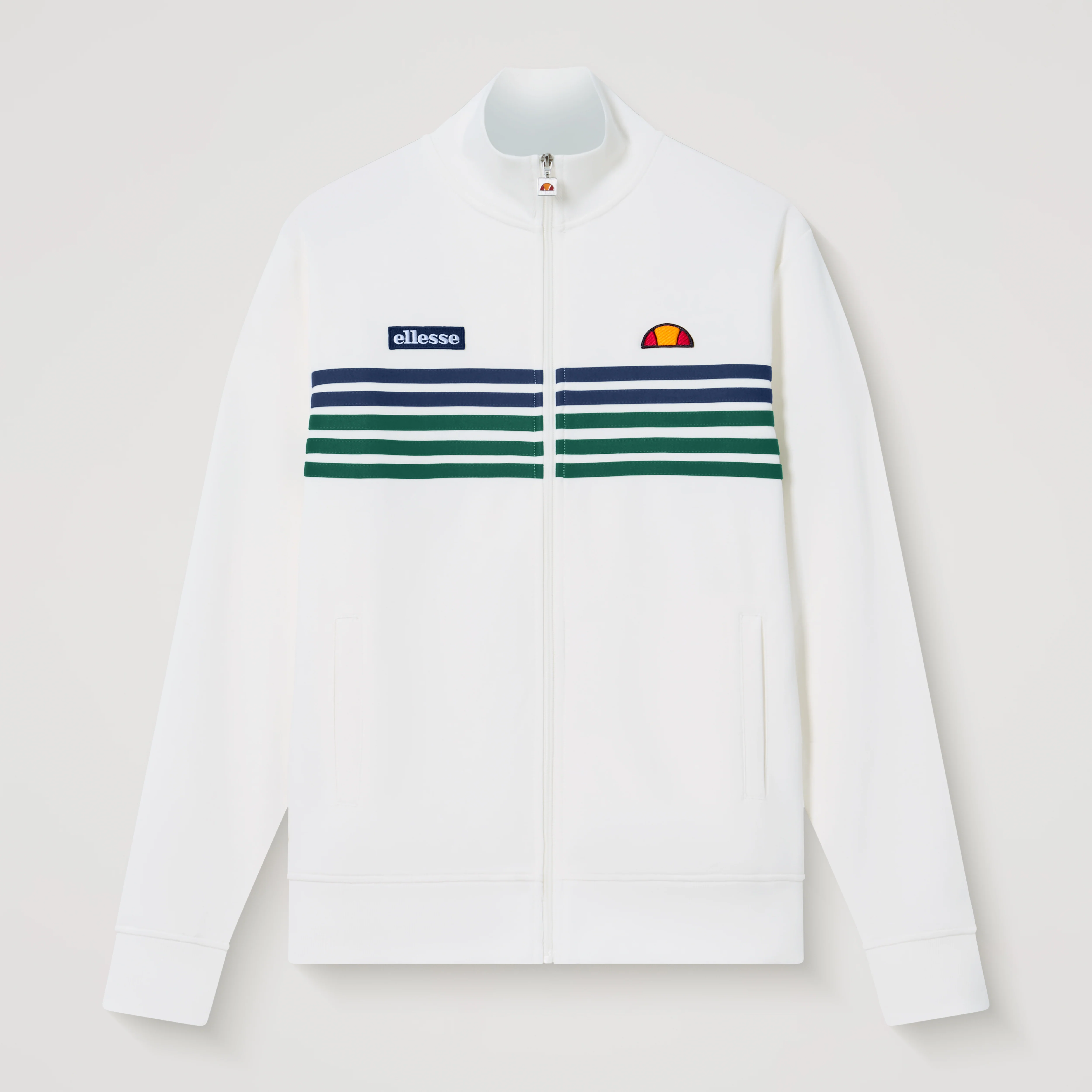 Ellesse Vincenza Track Top Off White Green - 506 - Image 6