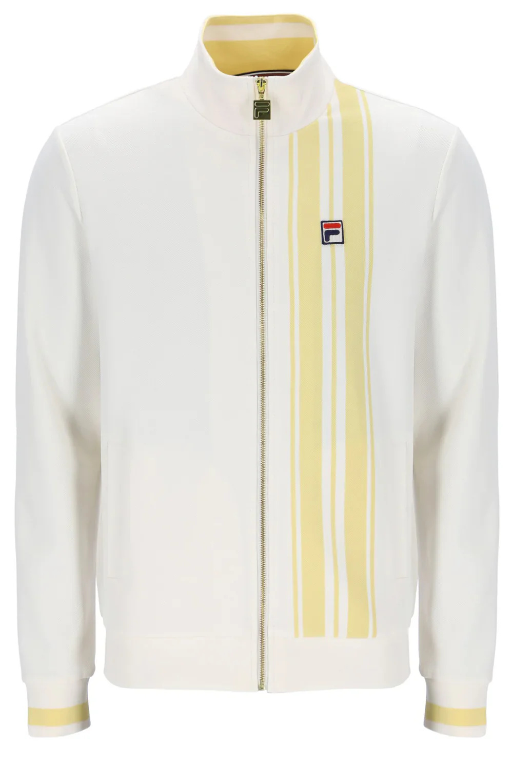 FILA Dante Printed Stripe Track Top Gardenia/Yellow - 537 - Image 2