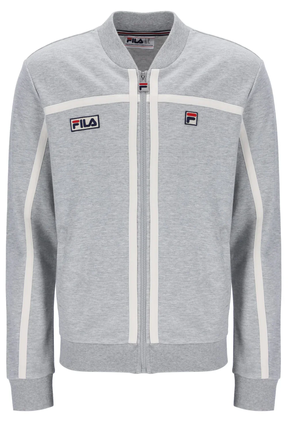 FILA Emilio Tape Detail Track Top Marl Grey - 498 - Image 2