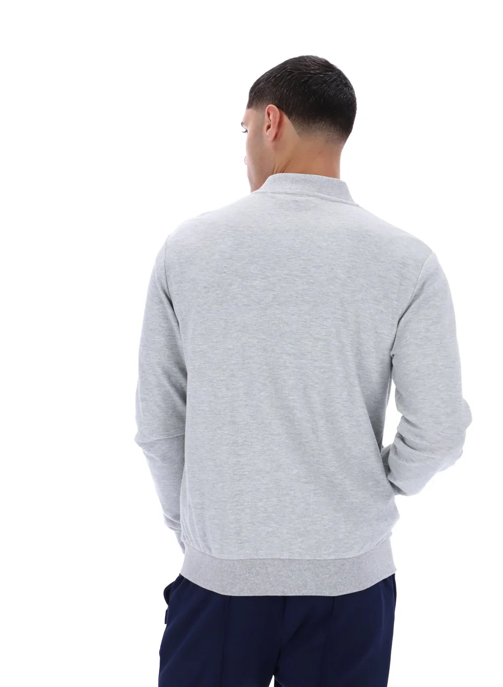 FILA Emilio Tape Detail Track Top Marl Grey - 498 - Image 9