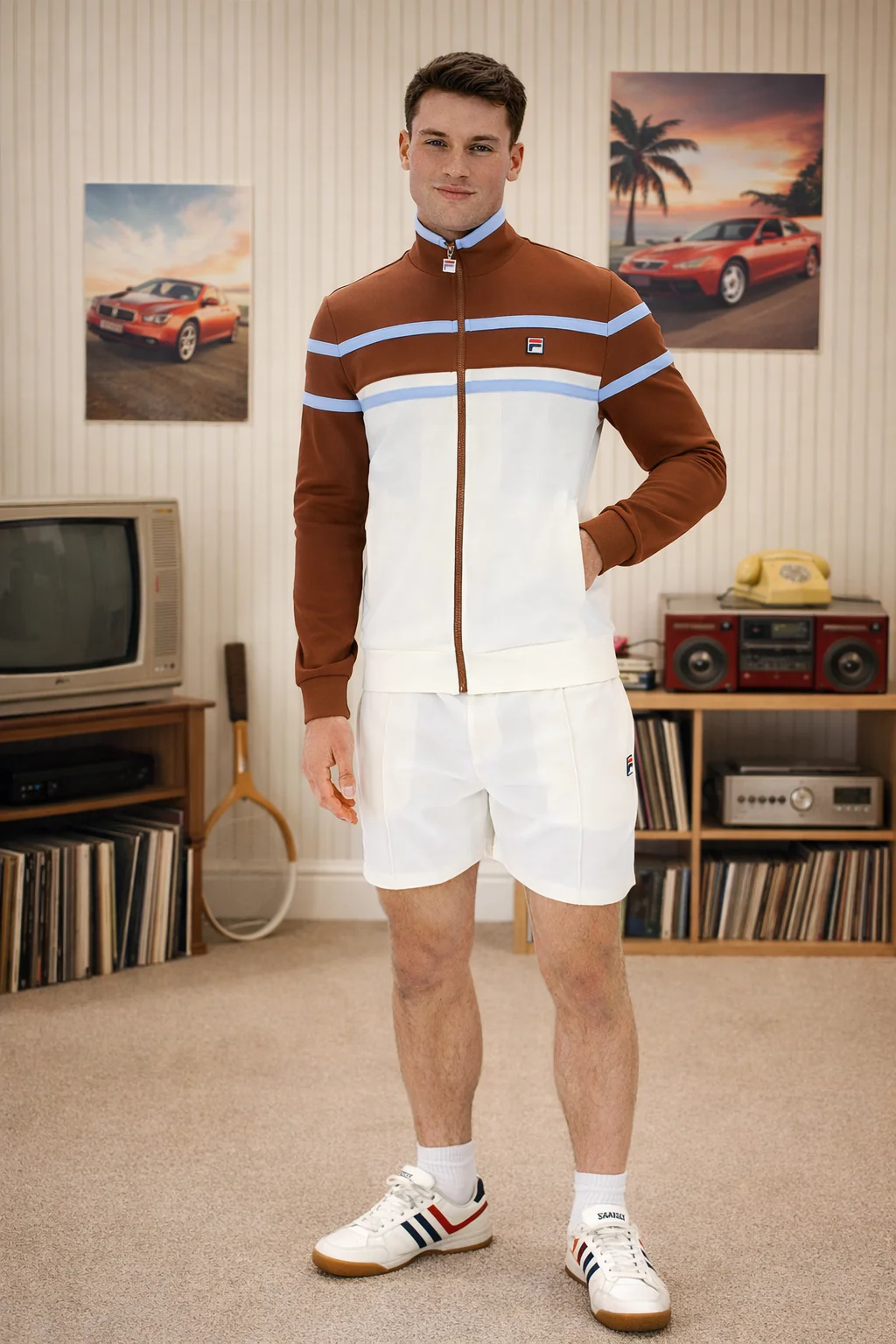 FILA Giovanni Contract Panels Track Top Gardenia/Cappuccino - 575