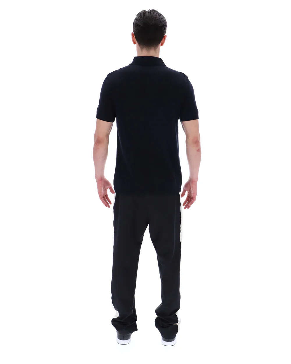 FILA Gold Buddy Bowling Style Knitted Polo Black/Ecru - 195 - Image 6