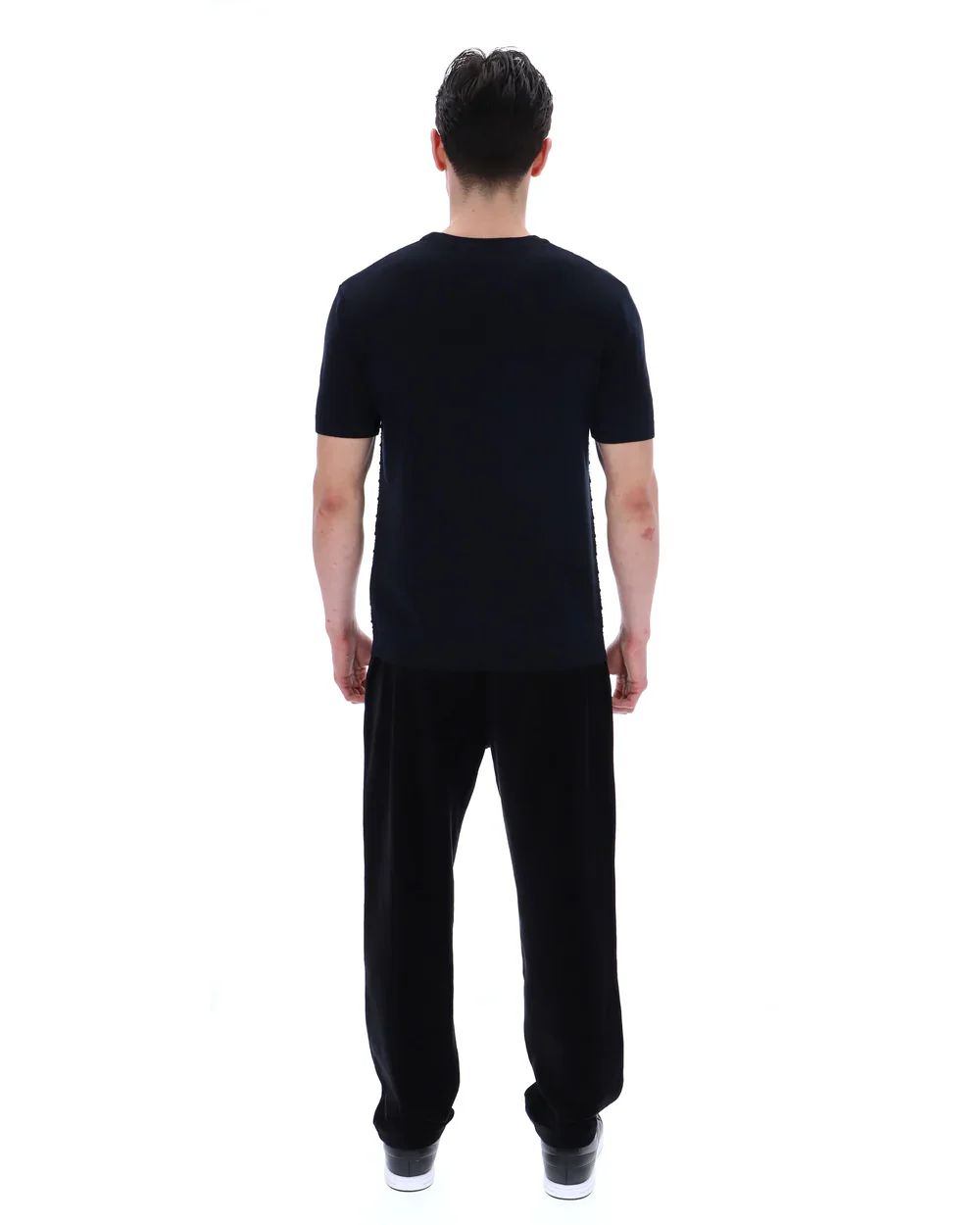 FILA Gold Don Textured Knitted Tee Black - 362 - Image 5