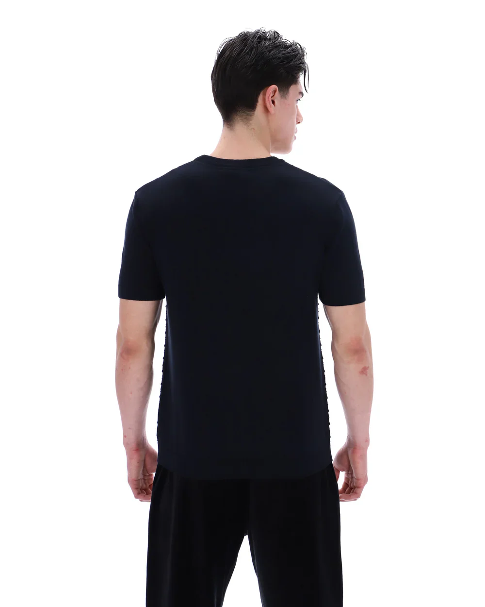 FILA Gold Don Textured Knitted Tee Black - 362 - Image 8