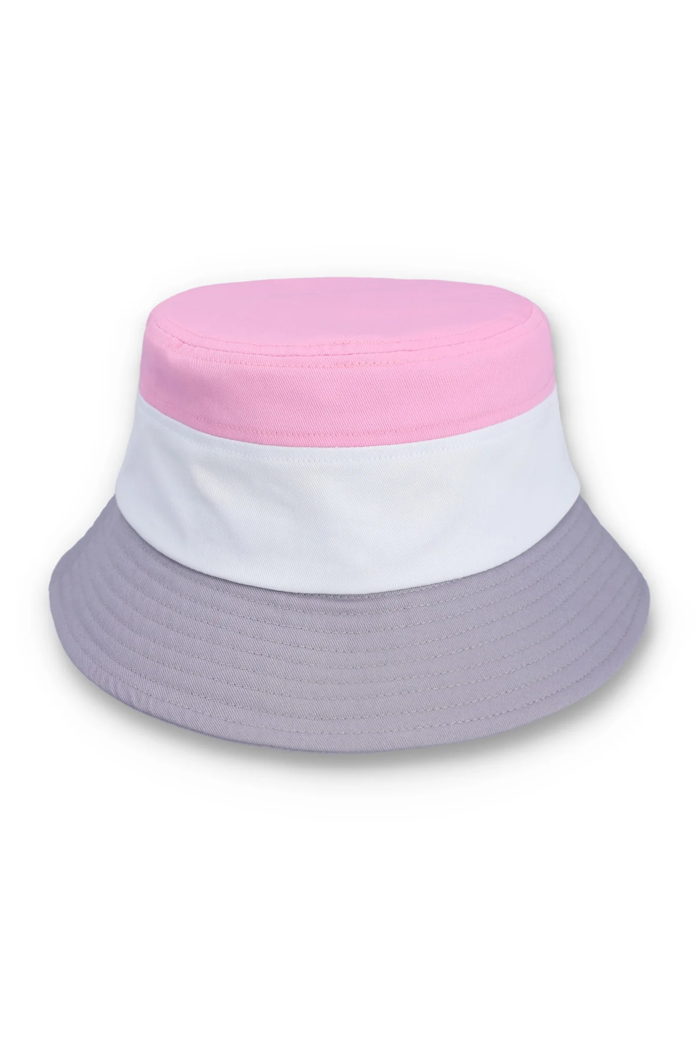 Fila Marco Tri Colour Bucket Hat Heritage Logo Pink/White/Grey - 1018 - Image 4