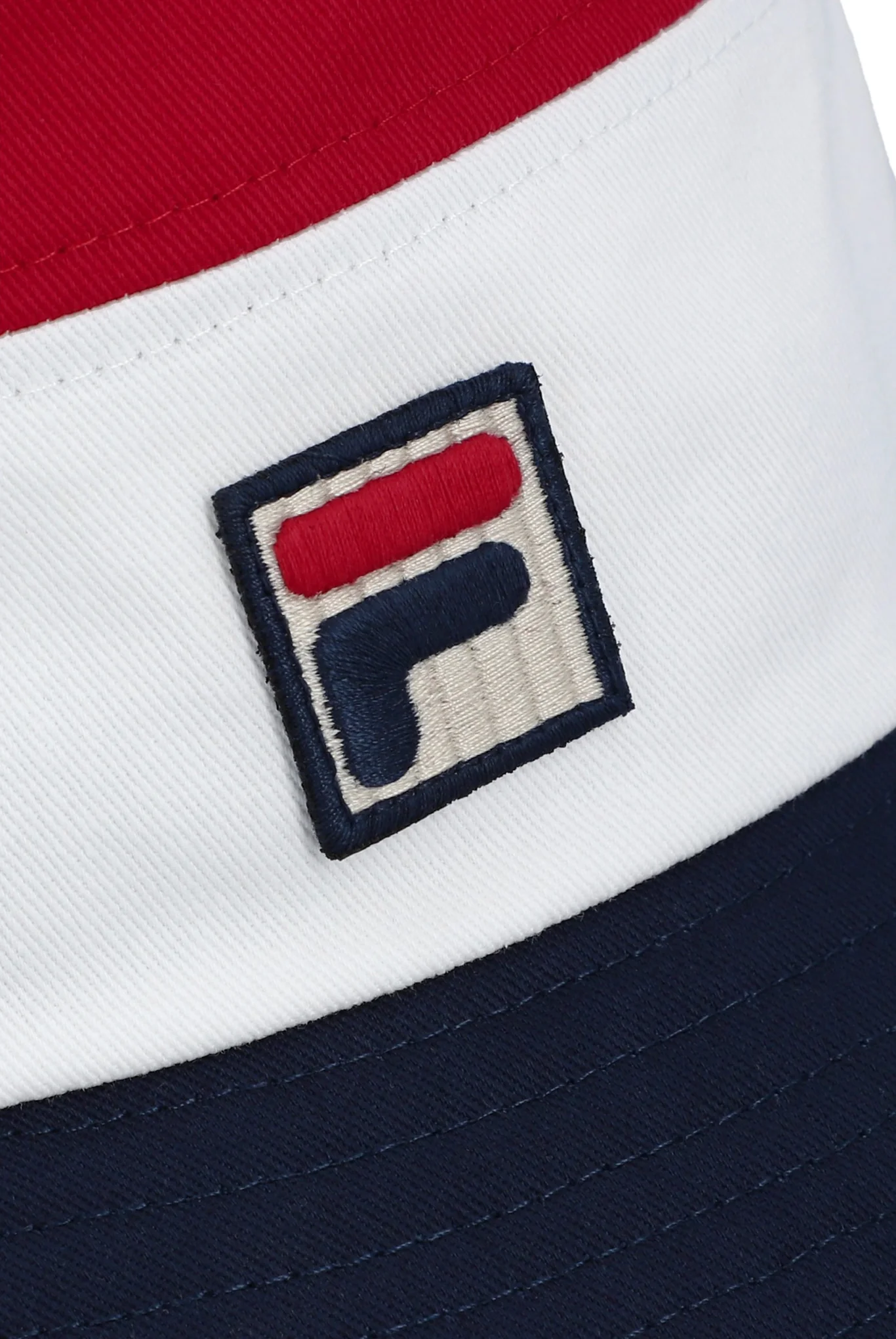 Fila Marco Tri Colour Bucket Hat Heritage Logo Red/White/Navy - 1019 - Image 4