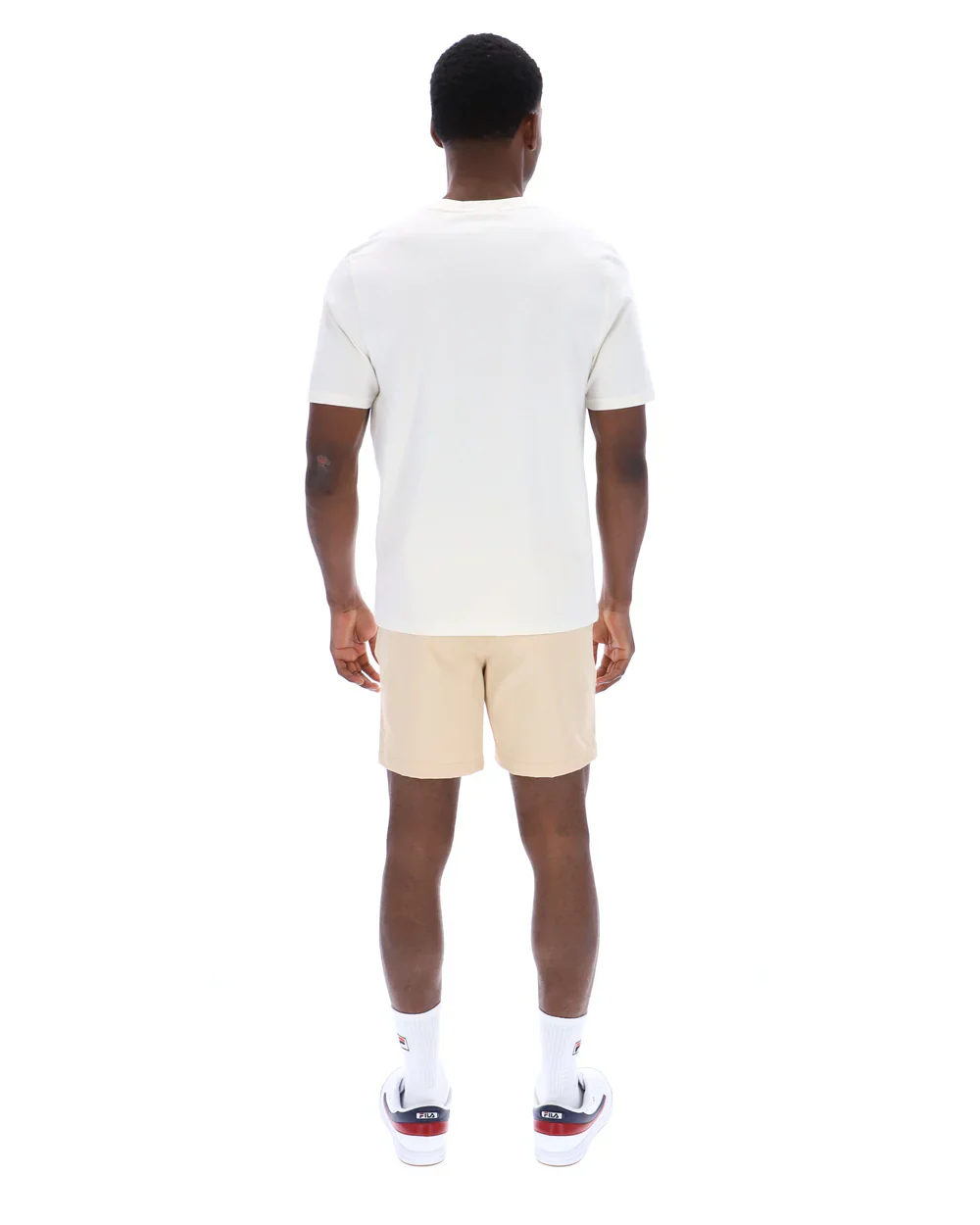FILA Pepe Flocked Logo Tee Ecru - 356 - Image 6