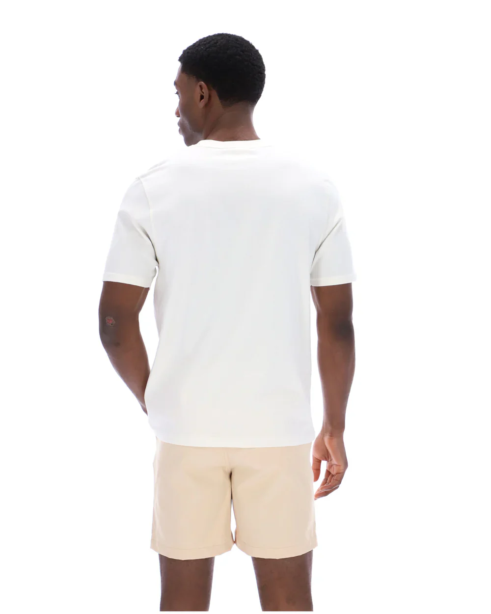 FILA Pepe Flocked Logo Tee Ecru - 356 - Image 9