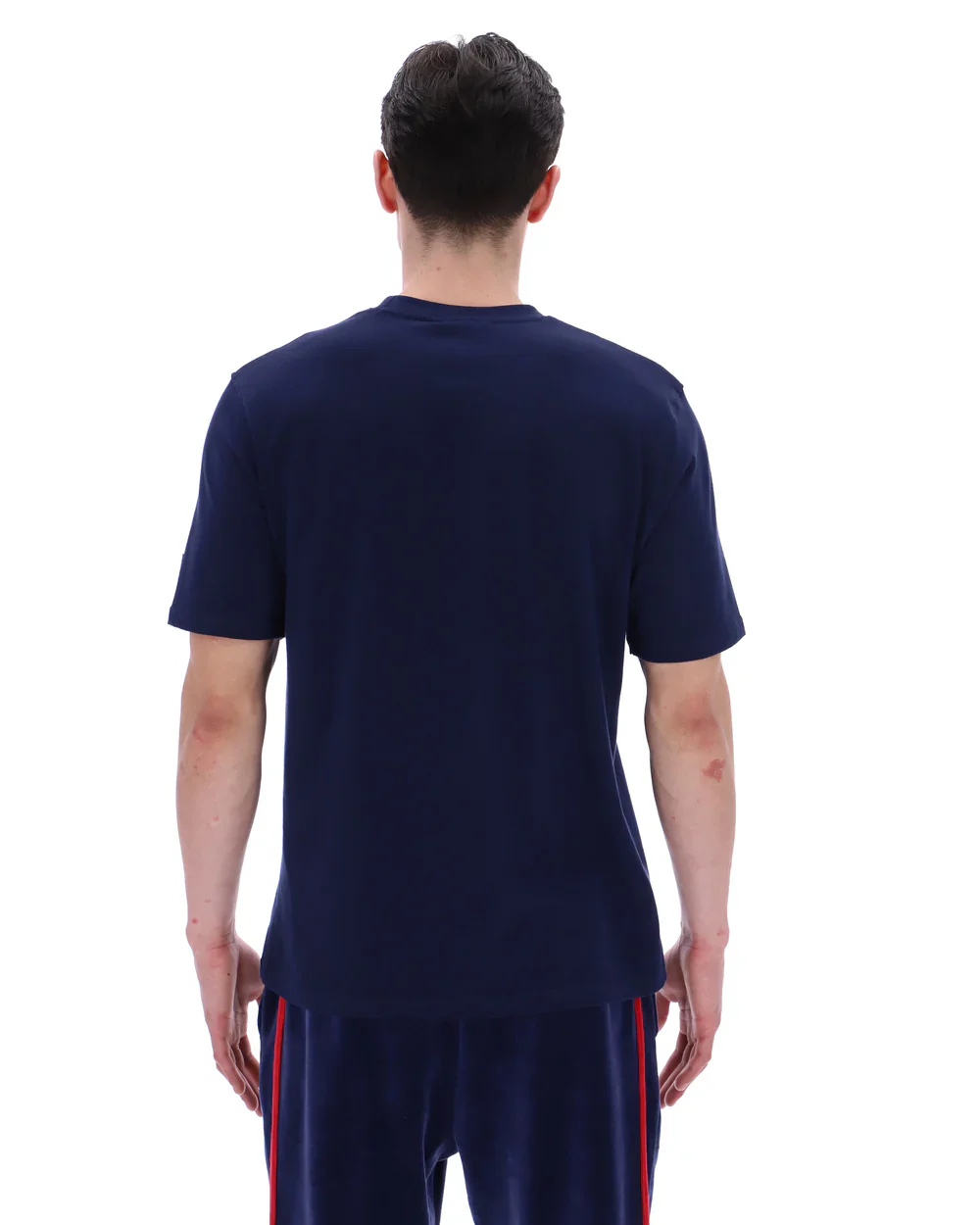 FILA Pepe Flocked Logo Tee Navy - 357 - Image 9
