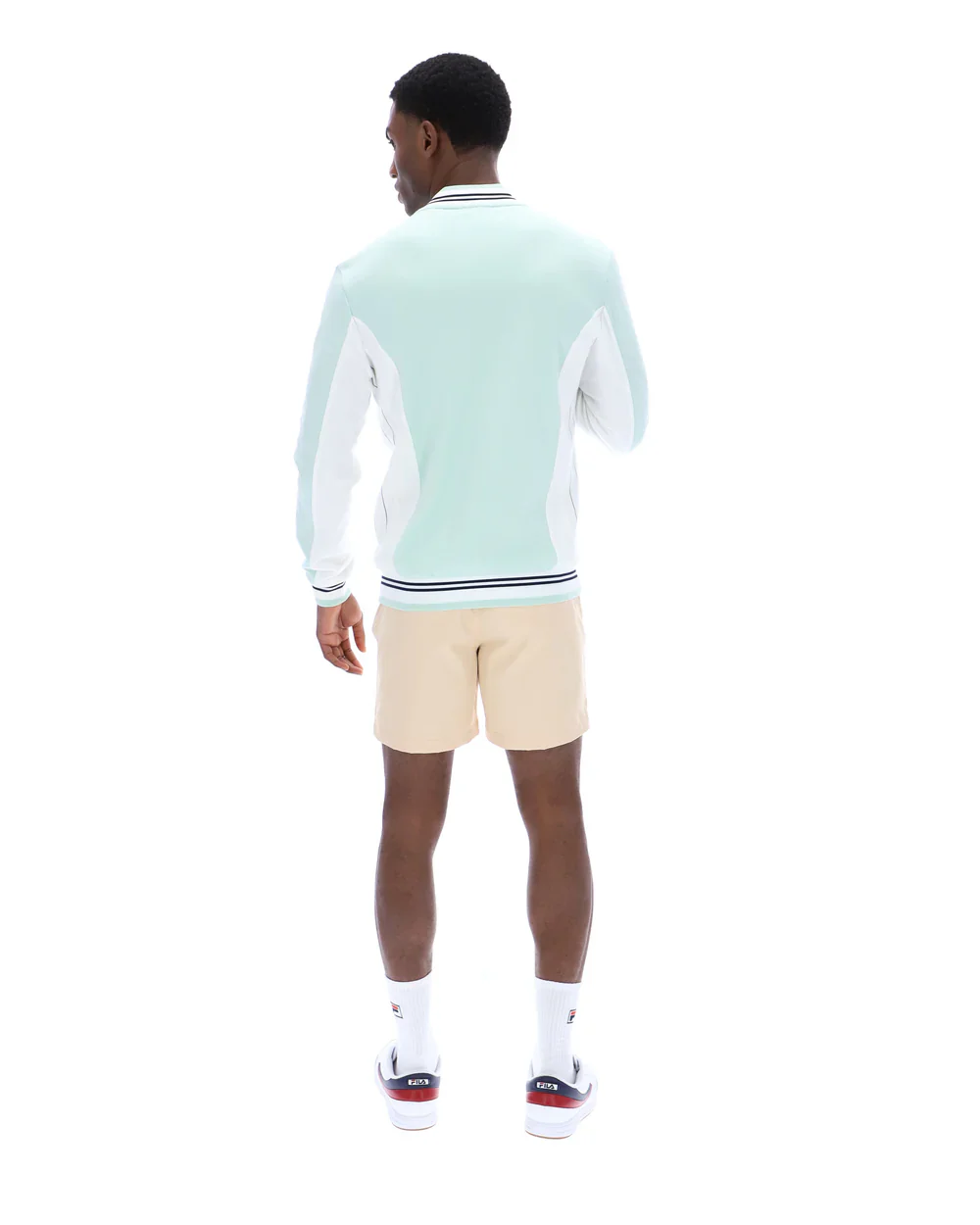 FILA Settanta Baseball Track Top Surf Spray/White/Fila Navy - 576 - Image 7