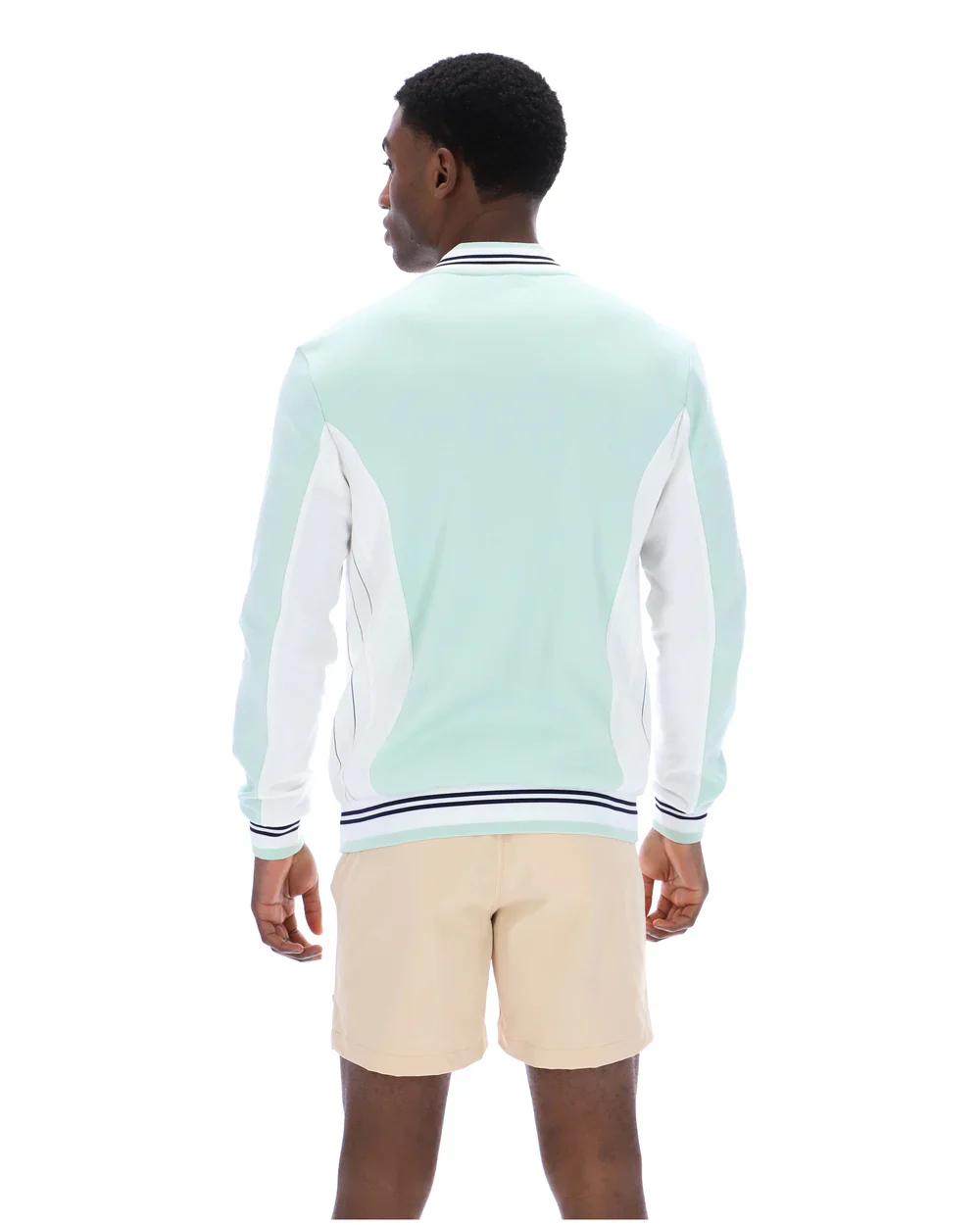 FILA Settanta Baseball Track Top Surf Spray/White/Fila Navy - 576 - Image 9