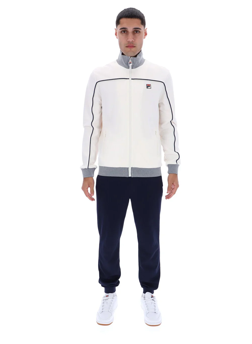 FILA Zayn Track Top Gardenia/Navy - 497 - Image 3