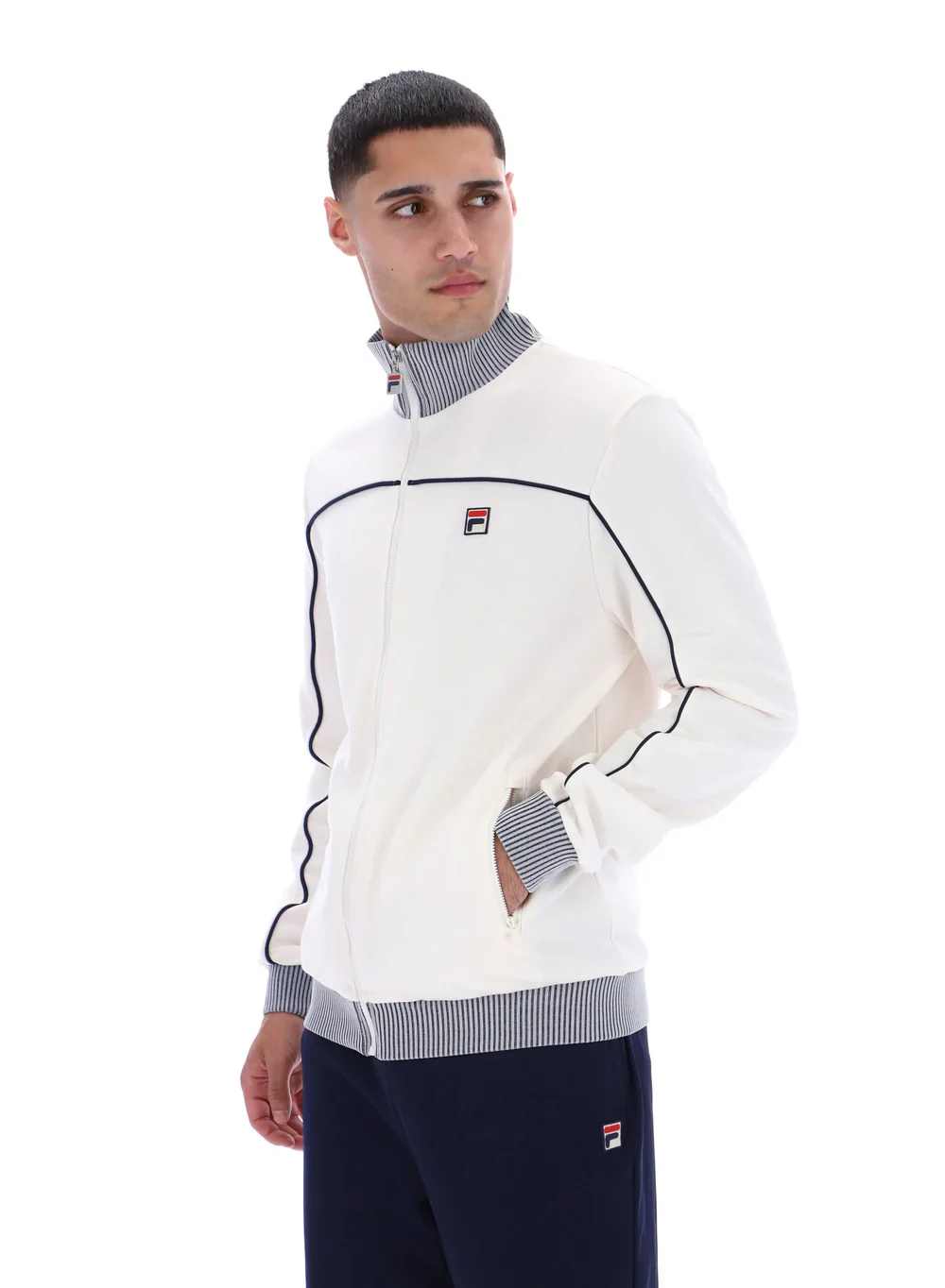 FILA Zayn Track Top Gardenia/Navy - 497 - Image 8
