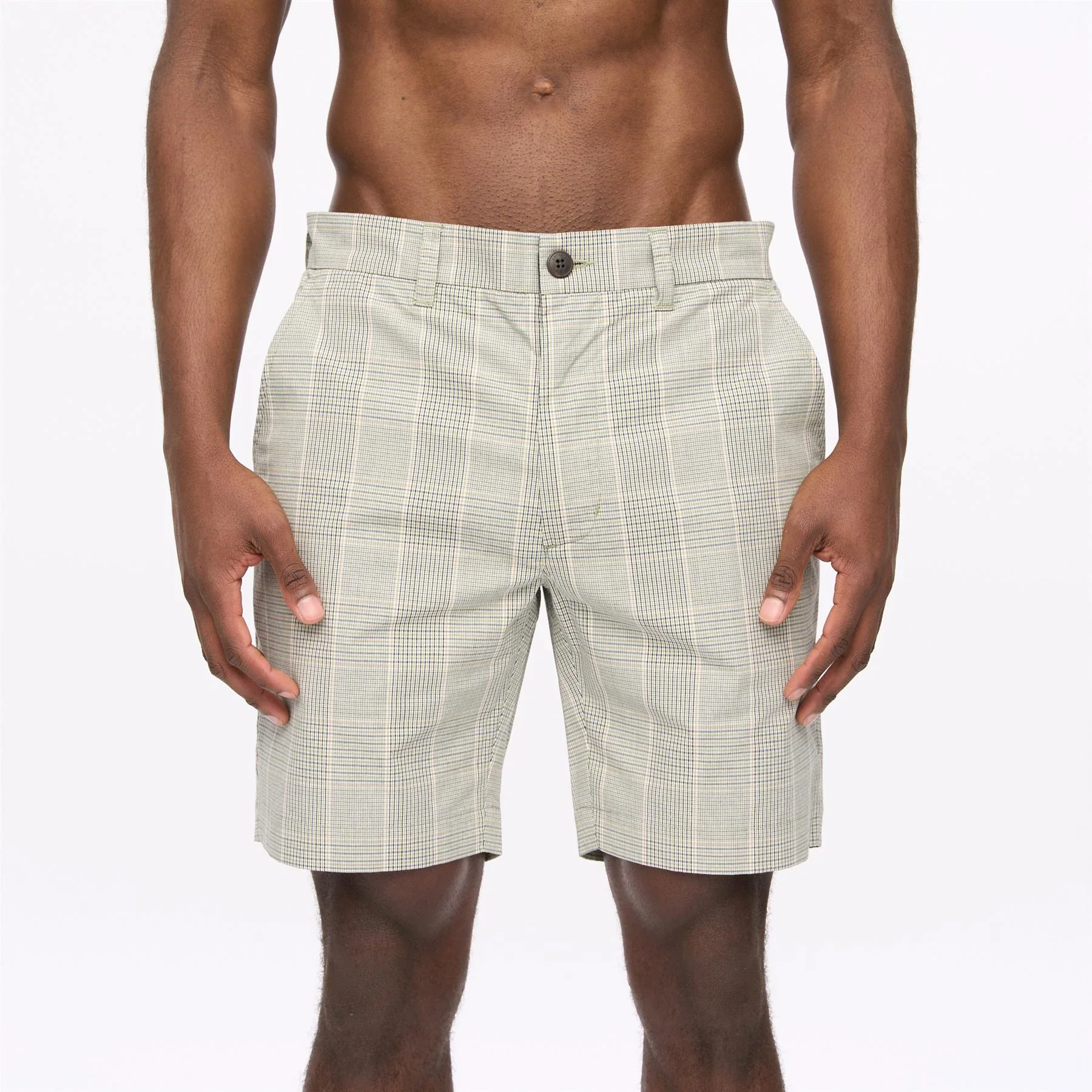 Gabicci Vintage Murphy Cotton Twill Shorts Mint - 909 - Image 4