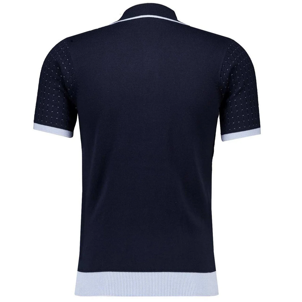 Gabicci Vintage Osbourne SS Knit Polo Navy - 288 - Image 3