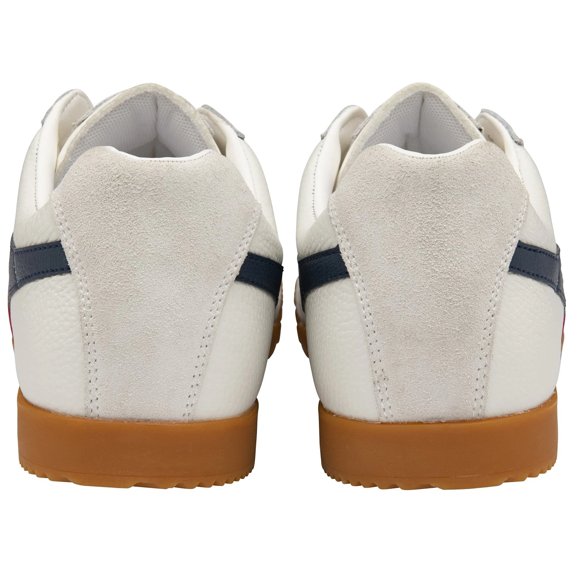 Gola Classics Harrier Leather Trainers White/Navy/Red - Image 4