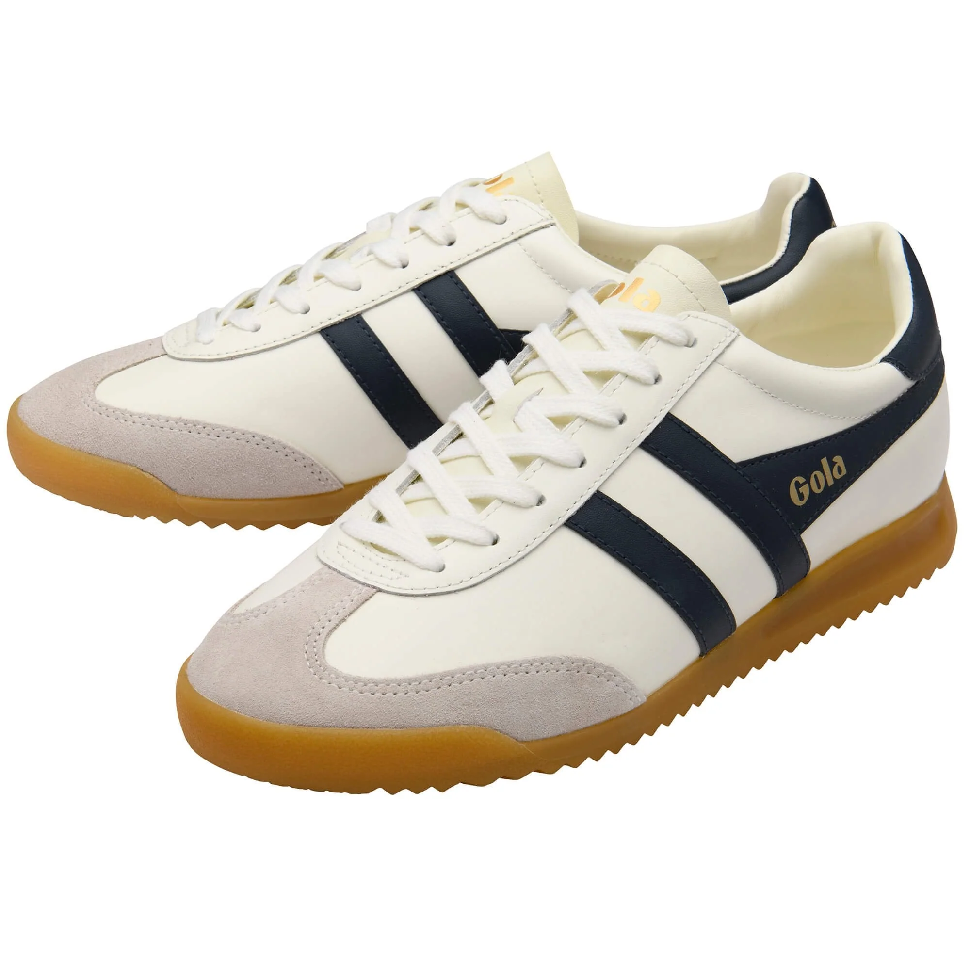 Gola Classics Men's Torpedo Leather Trainers Off White/Navy - 1205 - Image 3
