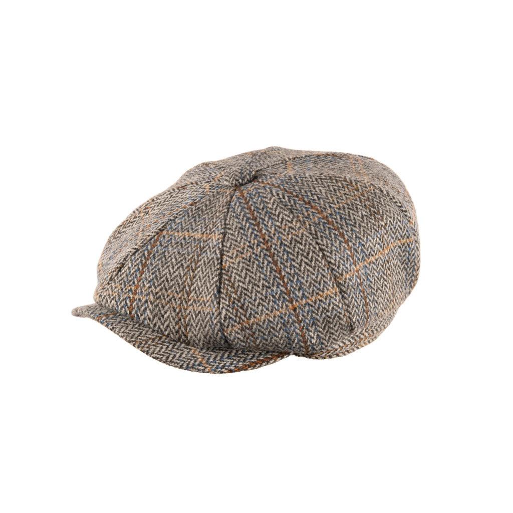 Heritage Hat Carlyle Newsboy Cap Jumbo Herringbone Grey (Hat 610) - 1045 - Image 4