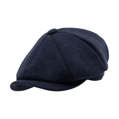 Heritage Hat Tweed Newsboy Cap Navy/Black Mix (Hat 836) - 1048 - Image 2