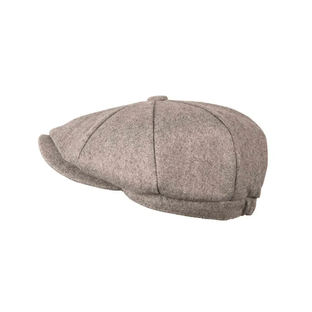 Heritage Traditions Carlyle Felt Melton Newsboy Cap Silver Grey (Hat 590) - 1469 - Image 2