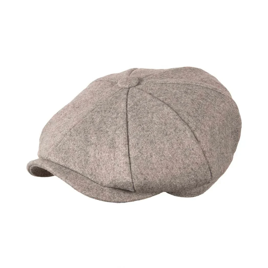Heritage Traditions Carlyle Felt Melton Newsboy Cap Silver Grey (Hat 590) - 1469 - Image 3