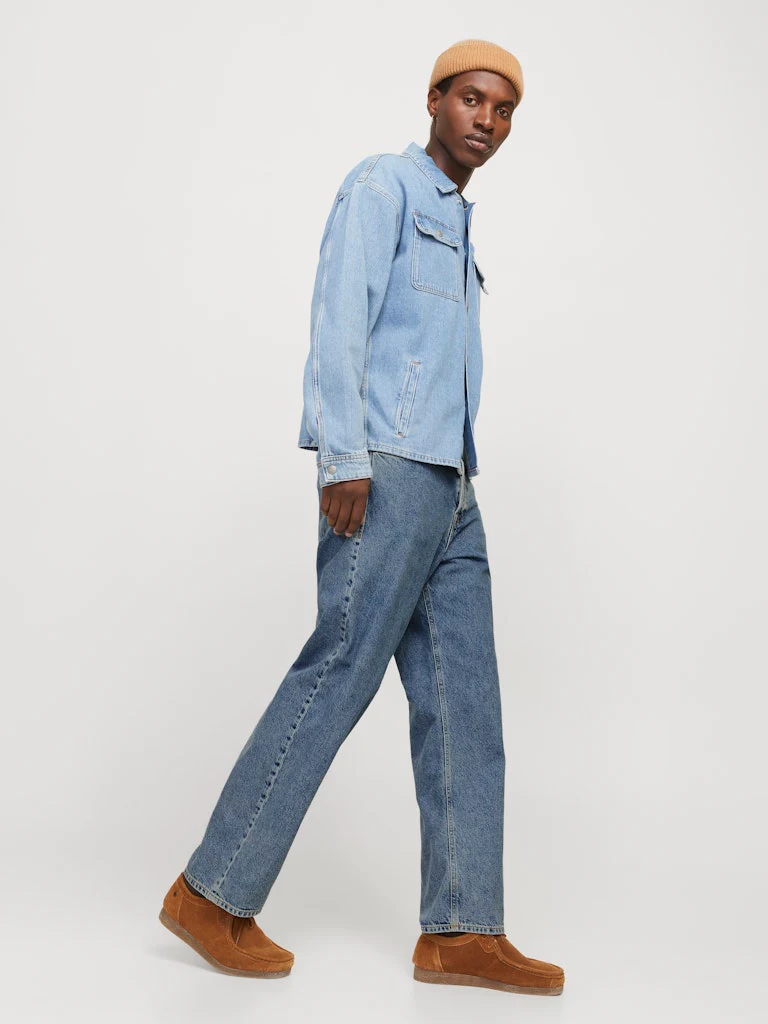 Jack & Jones Alex 060 Baggy Fit Denim Jeans Blue - 715 - Image 4