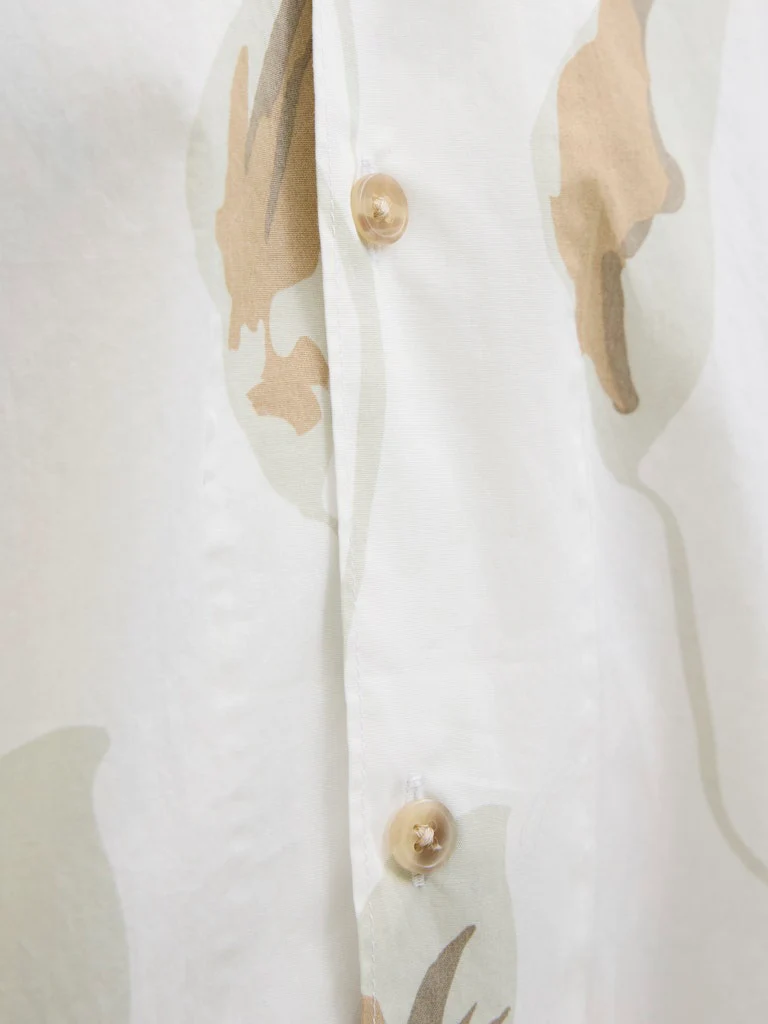 Jack & Jones Blapalermo Print Resort SS Shirt Cream - 092 - Image 6