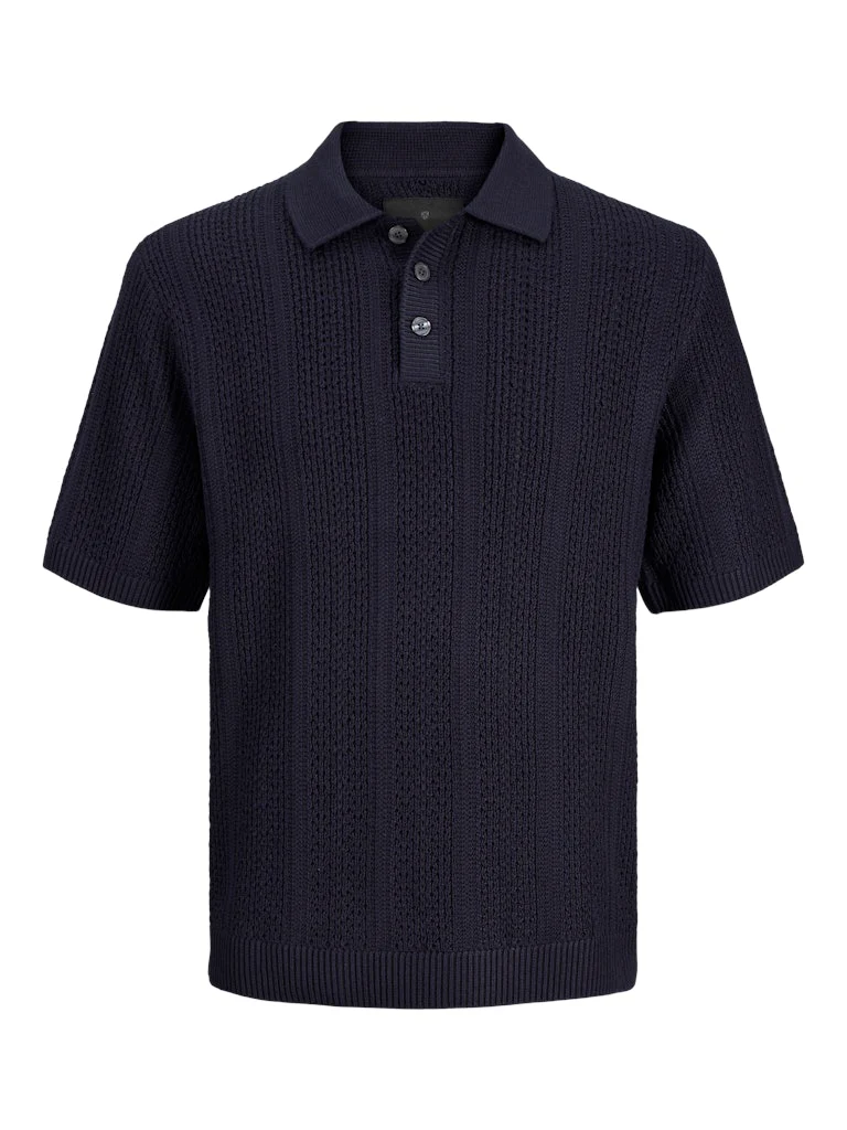 Jack & Jones Blawinston SS Knit Polo Navy - 049