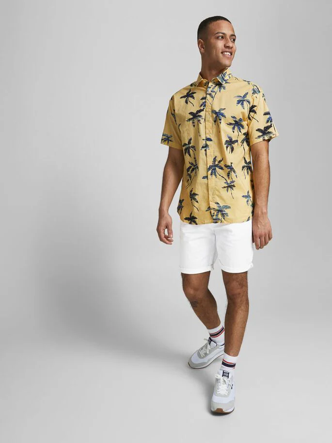 Jack & Jones Bowie Solid Chino Shorts White - 808 - Image 4