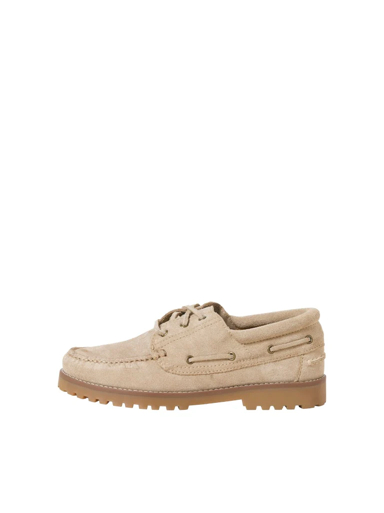 Jack & Jones Brooklyn Suede Boat Shoes Beige - 1183 - Image 7