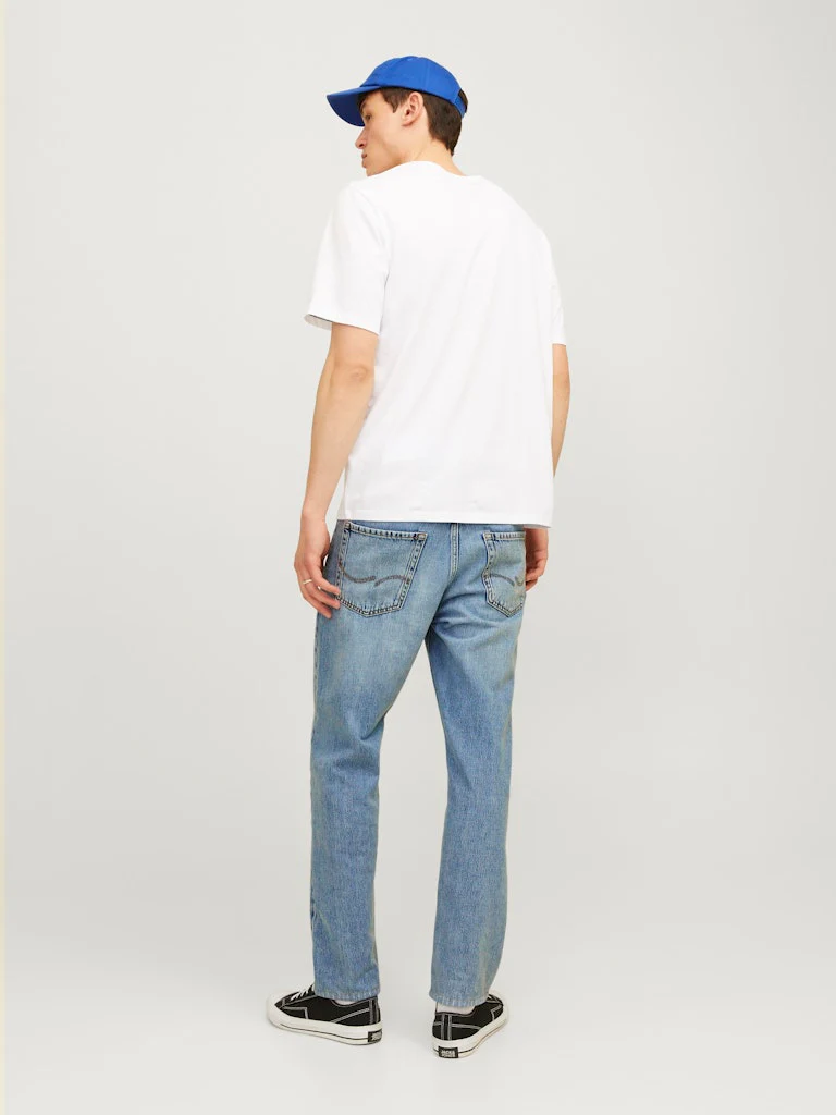 Jack & Jones Chris 693 Relaxed Fit Comfort Jeans Stonewashed Blue - 750 - Image 3