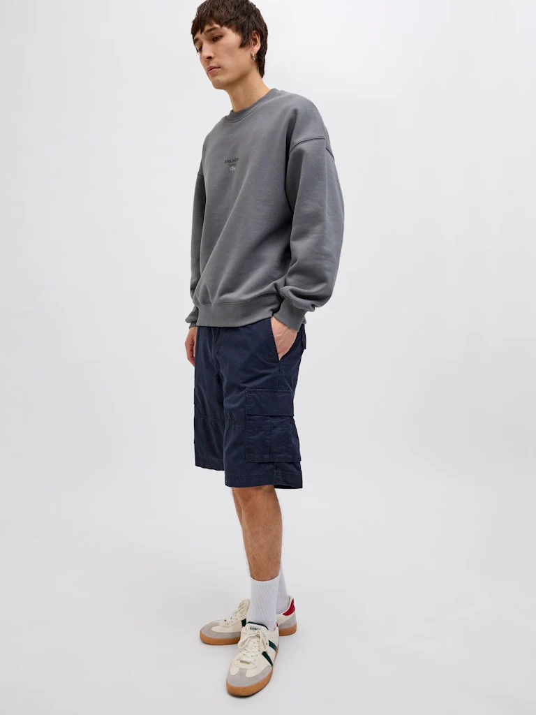 Jack & Jones Cole Cargo Shorts Navy - 918 - Image 4