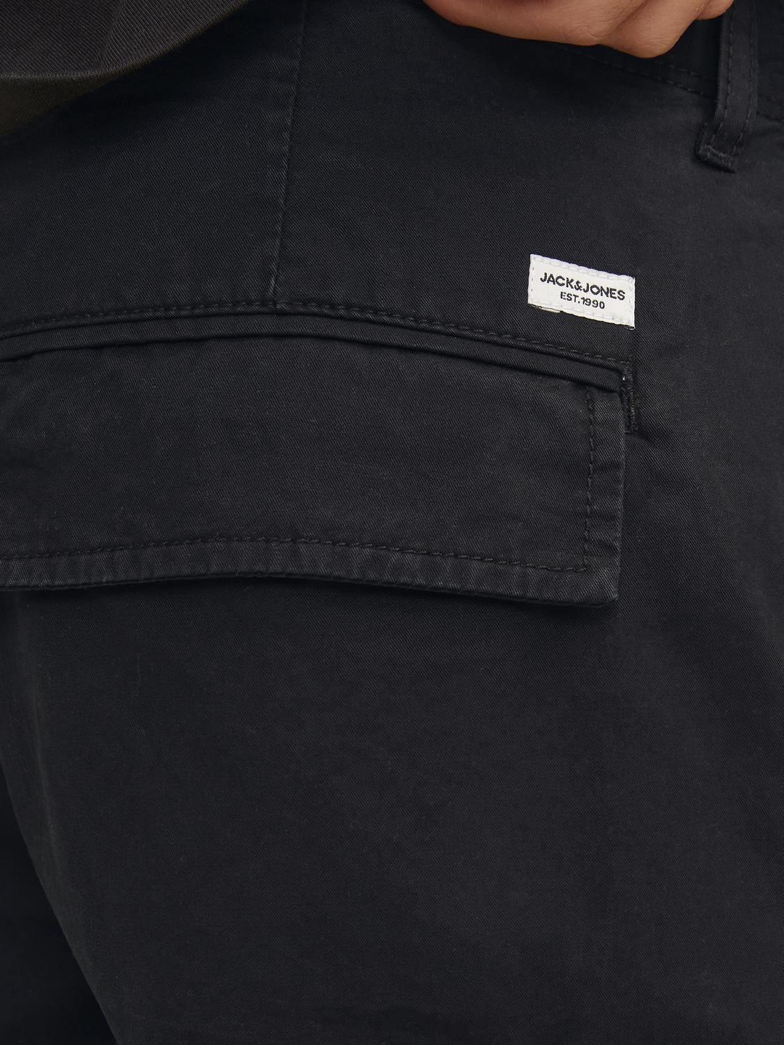Jack & Jones Cole Combat Pocket Shorts Black - 870 - Image 3