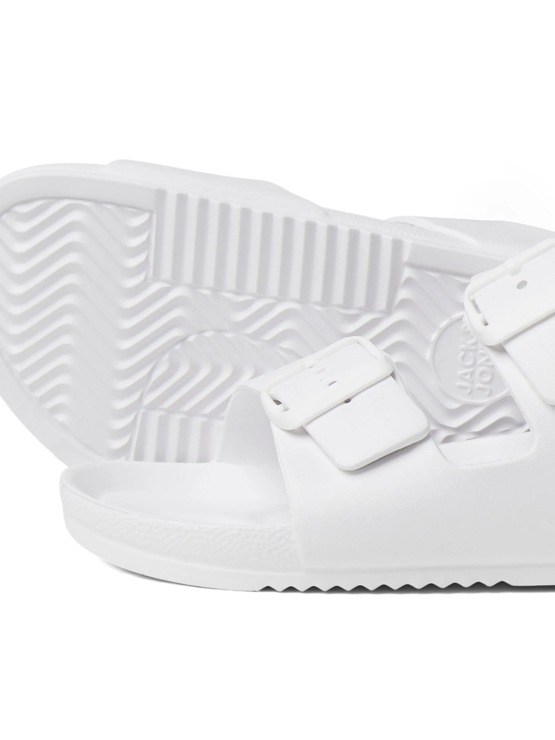 Jack & Jones Croxton Moulded Slider Sandals White - Image 3