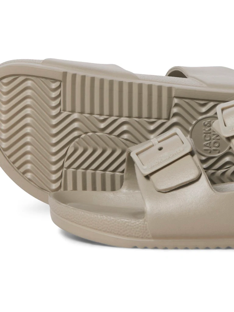 Jack & Jones Croxton Moulded Slider Sandals Taupe - 1016 - Image 3
