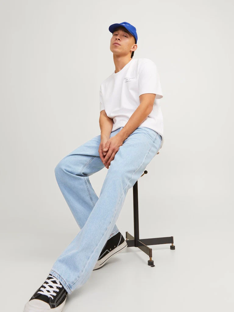 Jack & Jones Eddie 738 Originals Denim Loose Fit Jeans Blue - 746 - Image 5